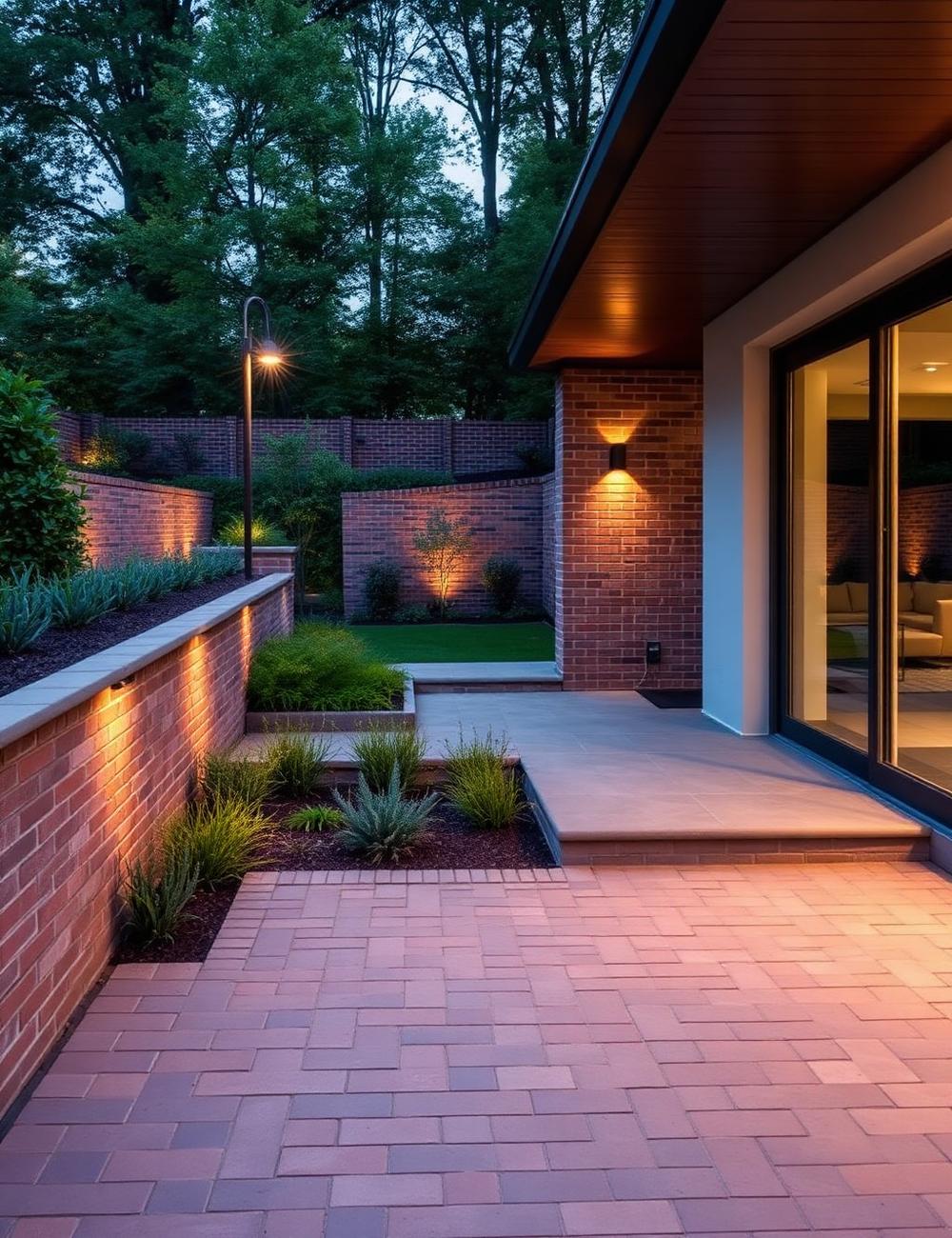 Terras, tuinmuur en poolhouse — Tuinproject Geel